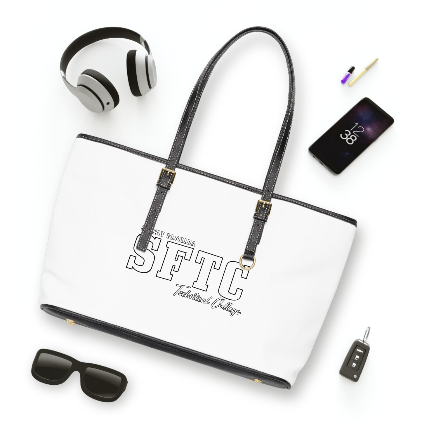 SFTC PU Leather Tote Bag