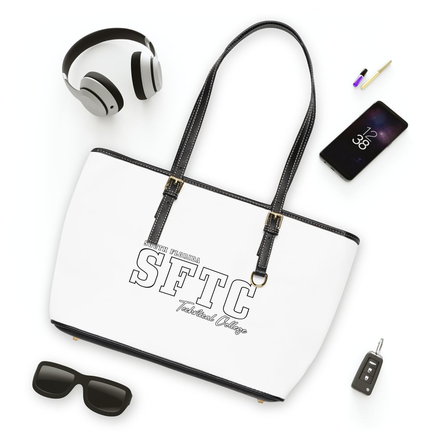 SFTC PU Leather Tote Bag